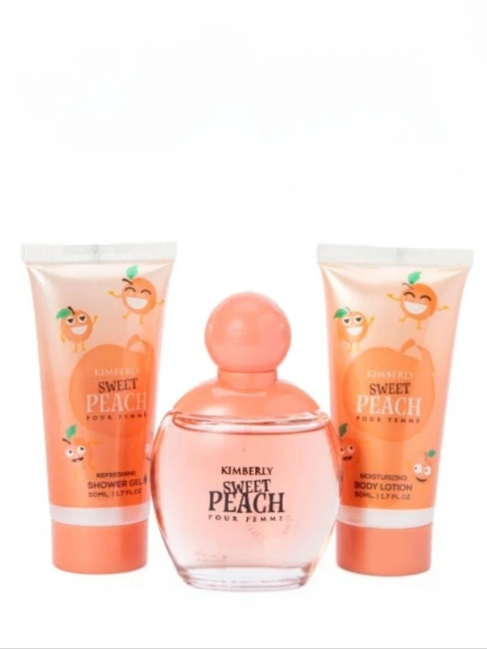 Kimberly Sweet Peach Bath & Body Gift Set - Pink